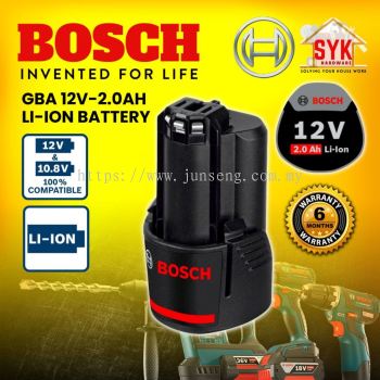 SYK Bosch GBA 12V 2.0AH 12V Li-ion Battery Bosch 12v Battery Bosch Battery 12v-1600A00F6X