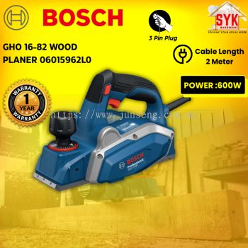 SYK Bosch GHO 16-82 Professional Electric Wood Planer Machine Woodworking Tools Mesin Ketam Kayu 06015962L0