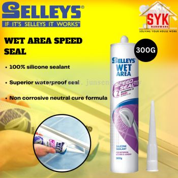 SYK Selleys Wet Area Speed Seal Clear Silicone Sealant Waterproof Bathroom Sink Silikon Gam Sink Dapur