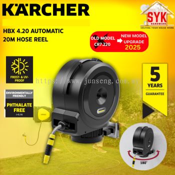 SYK Karcher HBX 4.20 HBX4.20 Compact Reel Automatic Outdoor Gardening Hose Wall Mounted Hose Paip Getah 20Meter