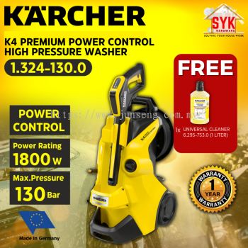 SYK KARCHER K4 Premium 13241300 1800W High Pressure Washer Cleaner Machine Waterjet Mesin Cuci Kereta Lantai FREE GIFT