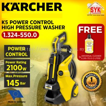 SYK KARCHER K5 Power Control 13245500 2100W High Pressure Washer Cleaner Waterjet Mesin Cuci Kereta Lantai FREE GIFT