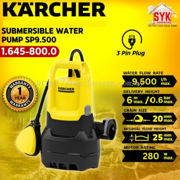 SYK Karcher SP 9.500 SP9.500 Dirt Suction Submersible Pump Water Pump Outdoor Tools Pam Air Rumah 1.645-800.0