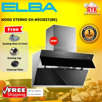 SYK Free Shipping Elba EH-N9128ST Eterno Cooking Cooker Hood Kitchen Penyedut Asap Dapur Masak Free Gift