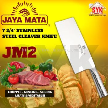 SYK Jaya Mata JM2 7 3/4 Inch Stainless Steel Cleaver Knife Sharp Slicer Chopper Chinese knife Pisau Potong Daging
