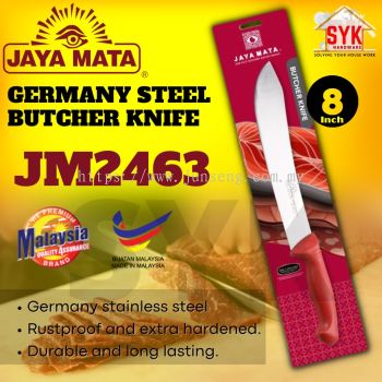 SYK Jaya Mata JM2463 8" Germany Steel Butcher Kitchen Knife Meat Slicing Cutting Knife Pisau Dapur Pisau Lapah
