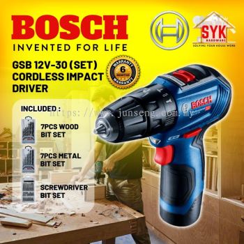 SYK Bosch GSB12V-30 GSB 12V-30 Brushless Motor Cordless Impact Drill Driver Mesin Gerudi - 06019G91L1