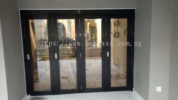 Premium Aluminum Bi-Fold Balcony Door - Stylish, Durable, and Space-Saving