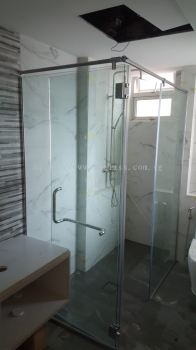 L-Shape Lavatory Shower Screen