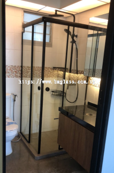 Center Door Lavatory Shower Screen