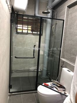 Modern I-Shape Shower Glass for Stylish Bathroom Doors 