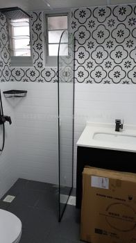 Arched Shower Glass Panel