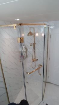 Luxurious Central Door Shower Screen