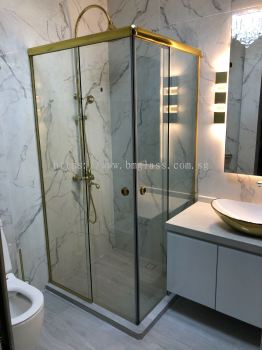 Luxurious Central Door Shower Screen for Stylish Bathrooms