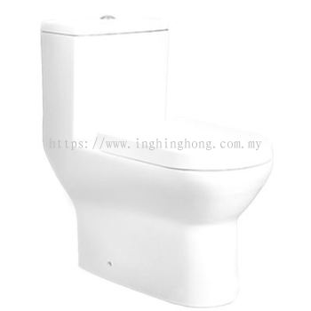 Wash Down One Piece Flush Toilet C-1380 S/P