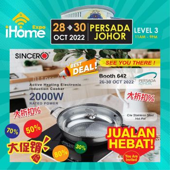 Sincero Active Heating Electronic Induction Cooker iHome Expo Promotion 