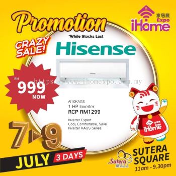 Hisense 1HP Inverter Air Cond