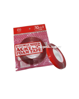 100 DS Acrylic Foam Tape (Clear) | 10x8