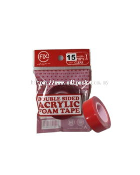 100R DS Acrylic Foam Tape (Clear) | 15x1