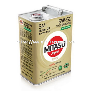 MJ-M13. MITASU MOLY-TRiMER SM 5W-50 100% Synthetic