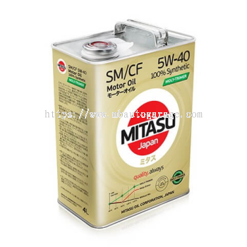 MJ-M12. MITASU MOLY-TRiMER SM. CF 5W-40 100% Synthetic