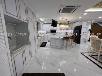 High Class White Theme Dining Area