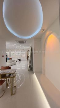 White Theme Simple Commercial Interior 