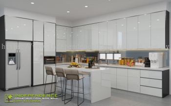 White Theme Kitchen Area