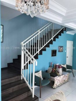 Blue and White Theme Staircase