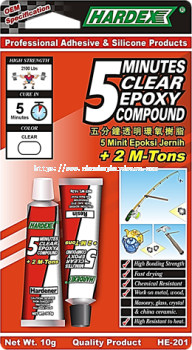 HE-205 - 5 Minutes Clear Epoxy Compound