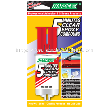 HE-205-25S - 5 Minutes Clear Epoxy Compound