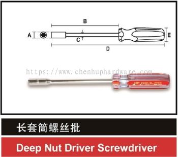 Deep Nut Driver Screwdriver