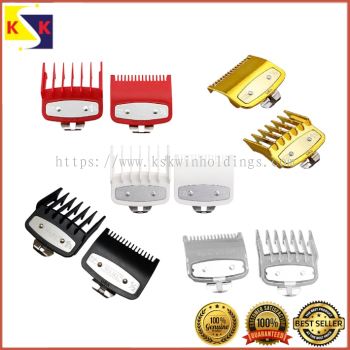 Premium Cutting Guide Comb For Wahl with Metal Clip #1/2 - 1/16 Inch And #1 1/2 - 3/16 Inch Attachment Comb Clip