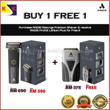 ANDIS reSURGE Shaver (FREE ANDIS ProFoil® Shaver Plus)