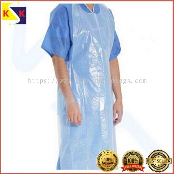 Barber Salon Disposal Apron Waterproof PE Adult Size Disposable Full-Length Plastic Aprons - Pack of 20 New SOP