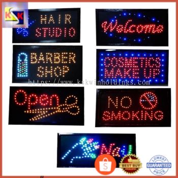 32x16" Barber Shop Open LED Sign Beauty Salon Hair Cut Neon