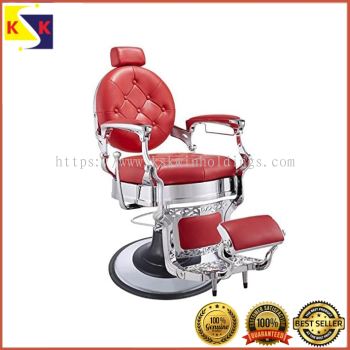 KINGSMAN RED THRONE BARBER CHAIR