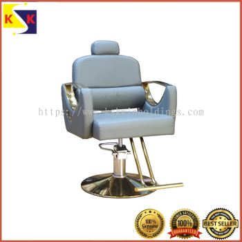 KINGSMAN GREY GARP BARBER CHAIR Shy-04 gold