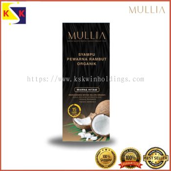 MULLIA ORGANIC COCONUT SHAMPOO HAIR DYE - BLACK(400ML)