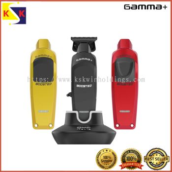 GAMMA+ Boosted Professional Modular Cordless trimmer with Super Torque Motor, Modula Lids Black, Red, Gold