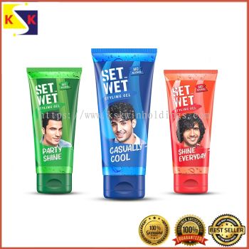 Set Wet Styling Hair Gel for Men - Shine Everyday / Sport extreme / Party shine / Casually cool