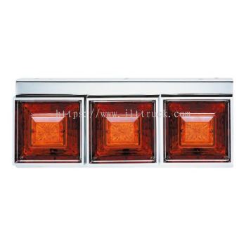 Square Triple Flash Tail Lamp (Small Relay)