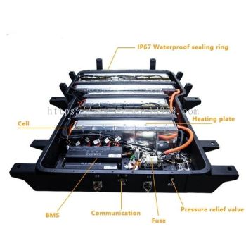 Lithium Ion EV Battery Pack 345V 355V 96Ah 30kw 20kw Lithium