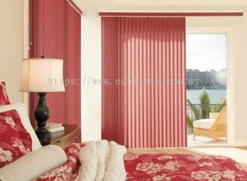 Vertical Blinds Red