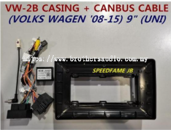 VW-2B Casing + Canbus Cable (Volkswagen '08-15) 9" (UNI)