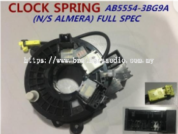 CLOCK SPRING AB5554-3BG9A (N/S ALMERA) FULL SPEC