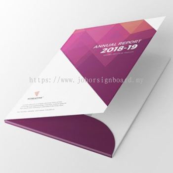 250gsm Glossy Art Card Presentation Folder