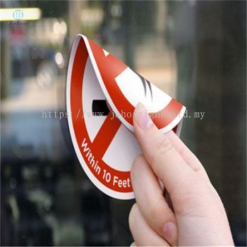 2 Sided Static Cling Window Sticker