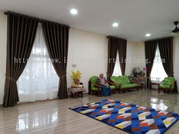 Decor Langsir di Rumah Kampung Sebelum Bulan Puasa 