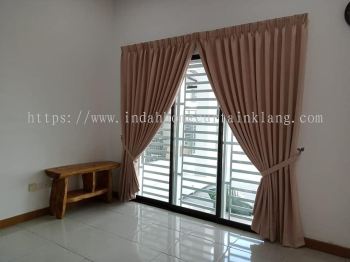 Simple Curtain with Blind Installation
